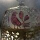 Lampe parisienne vintage à pampilles et cristal ciselé