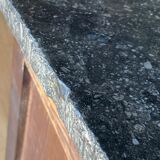 Chest of drawers two drawers restoration black marble heads of lions XIX century