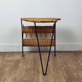 Magazine rack side table