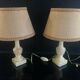 Pair of Vintage Alabaster Lamp with Lampshade