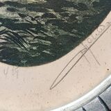 Pair of color lithographed landscape paintings