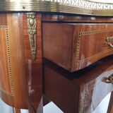 Pair of bedside tables "bean" style louis XV marked