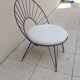Vintage Danish wrought iron armchair