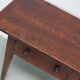 Vintage English Rustic Farmhouse Beech Side Table, 1950s
