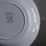 Set of 2 deep plates Faïencerie Nouvelle Givors model Yvette