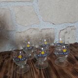 Set of 6 Ricard balloon glasses
