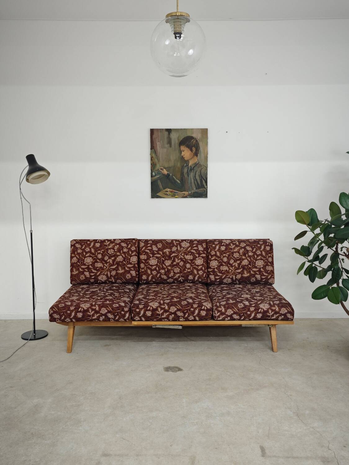 Daybed 55-17 bench by Frantisek Jirak for Tatra Pravenec 1960
