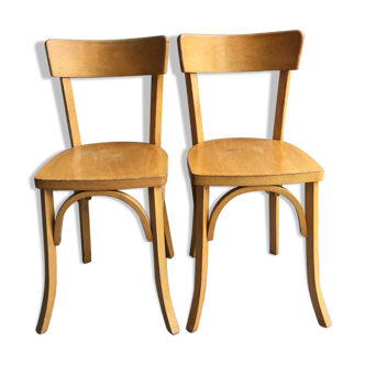 Lot of 2 vintage farm chairs