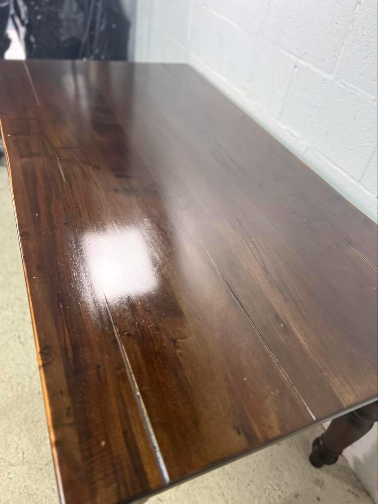 Vintage wooden farmhouse table