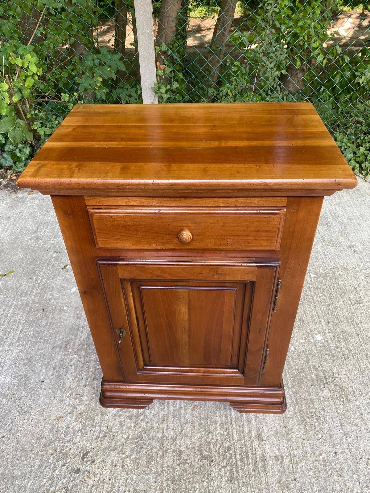 Vintage chest of drawers in solid oak wood Louis Philippe 20th century