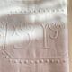 Drap monograme Jp en lin