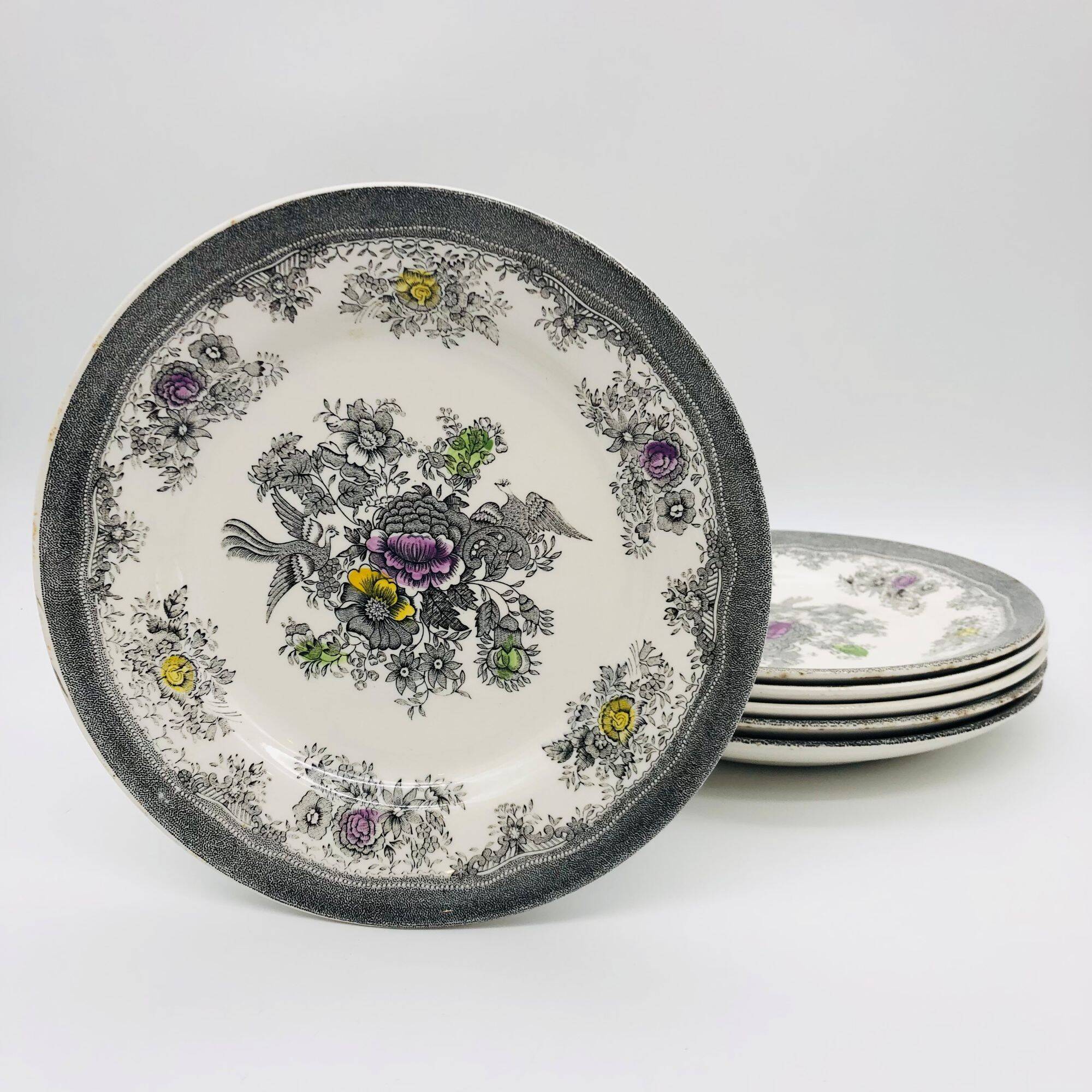 6 flat plates. Egersund. Norway.