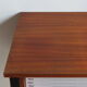 60s modernist style desk in black and mahogany laqué wood
