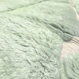 Moroccan Berber rug M'rirt mint green with engraved patterns 3x2.05m