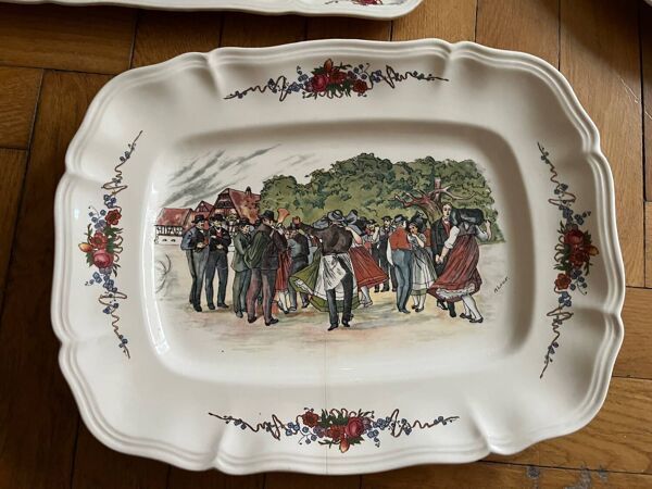 Vaisselle en faïence de Sarreguemines