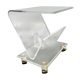 Vintage Acrylic Magazine Rack with Gold / Brass details, Plexiglas