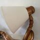 Pair of articulated Scandinavian wall lights SOLBACKEN in vintage wood