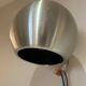 round brushed metal wall light 1970