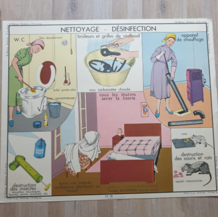 Vintage Rossignol pedagogical poster