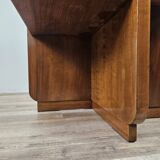 Art Decò coffee table from the 1930s, square in walnut burl