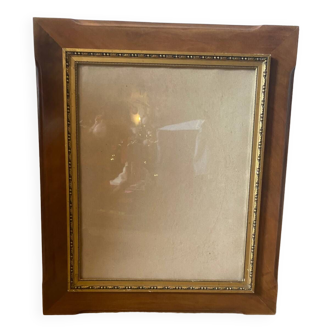 Wood and gilding frame