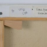 Old brick bridge in Normandy - Signed oil painting