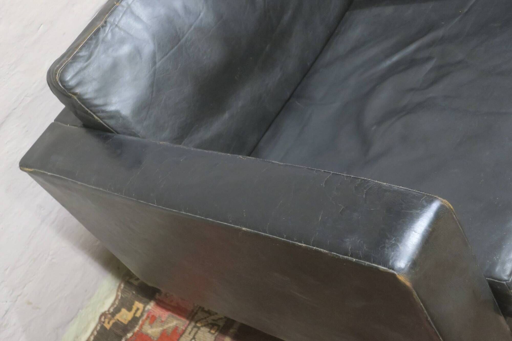 Early COR leather lounge chair, 1950s
