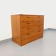 Vintage pine chest of drawers from the 1970s.