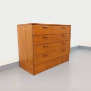 Vintage pine chest of drawers from the 1970s.