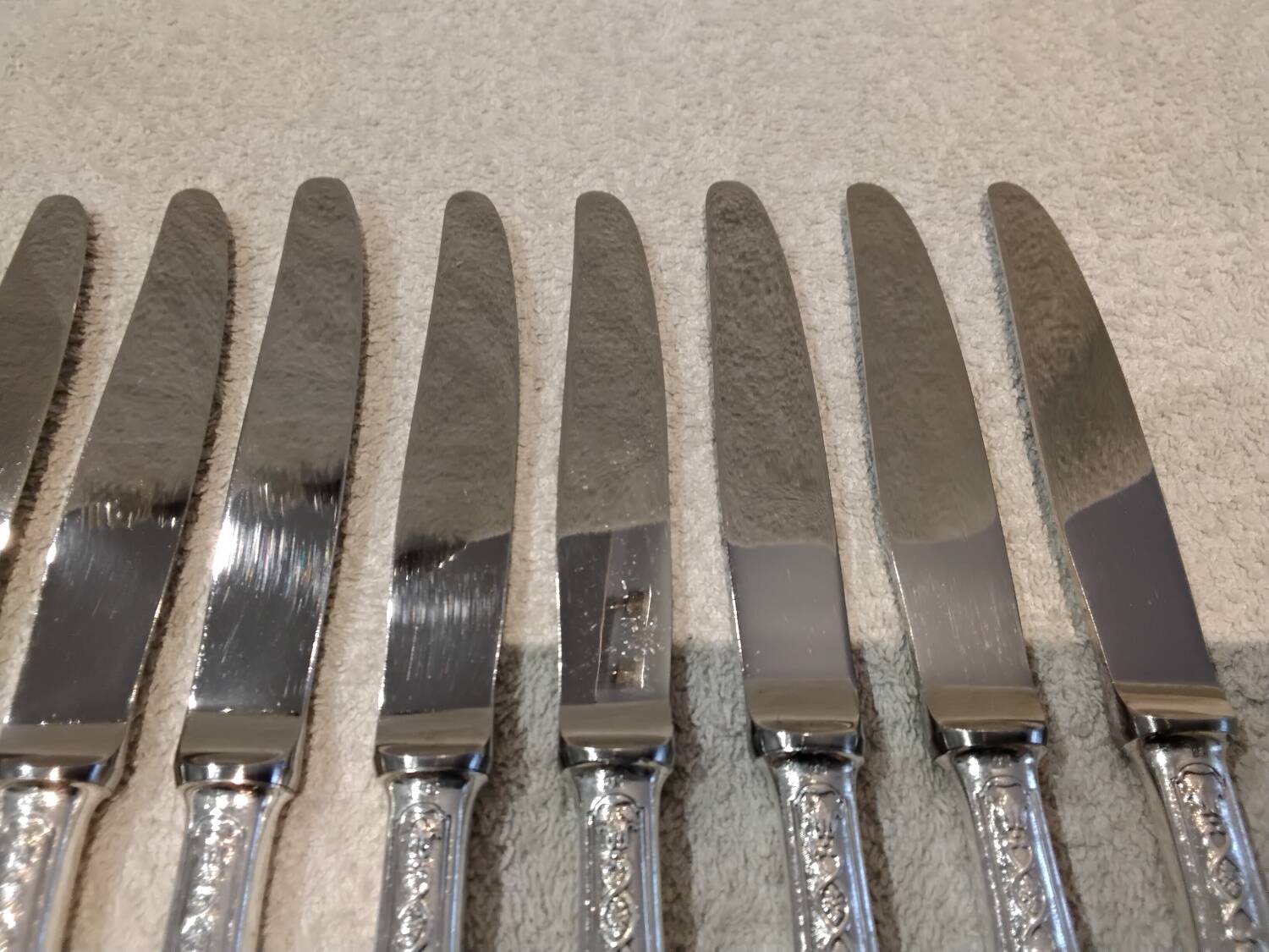 12 silver-plated dessert knives by Christofle Villeroy LXIV