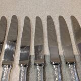 12 silver-plated dessert knives by Christofle Villeroy LXIV