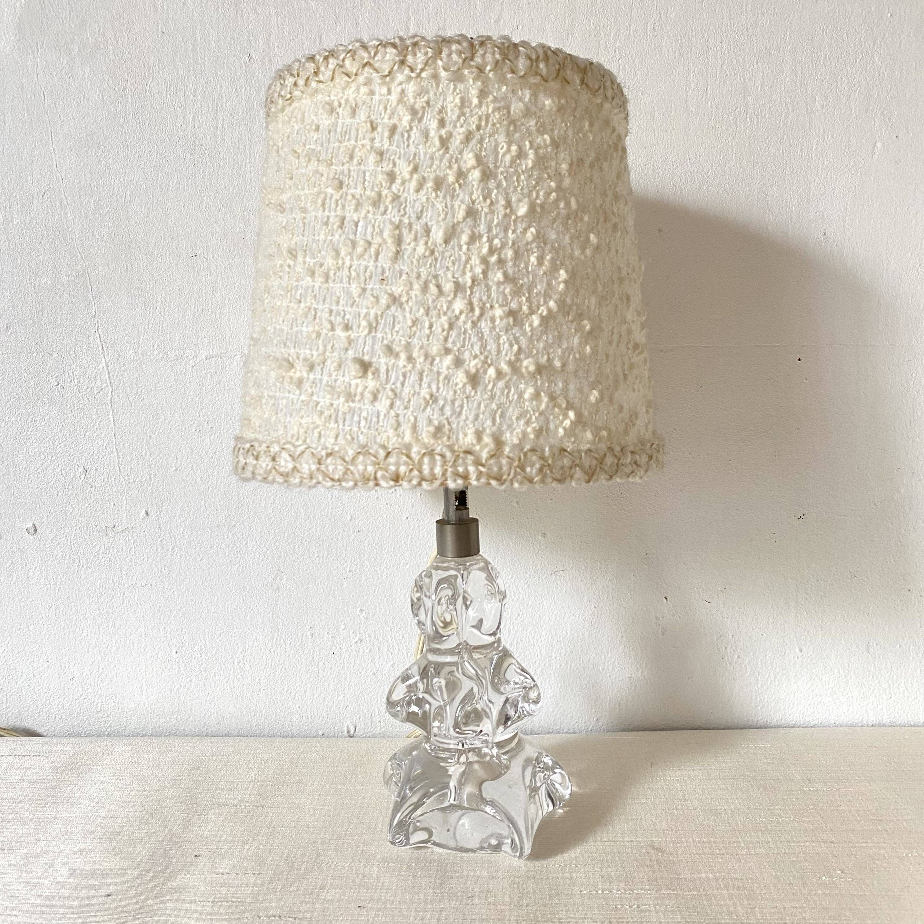 Daum style crystal lamp, 1950s