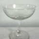 11 vintage engraved crystal champagne coupes