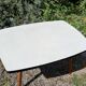 Table basse hêtre et formica années 60