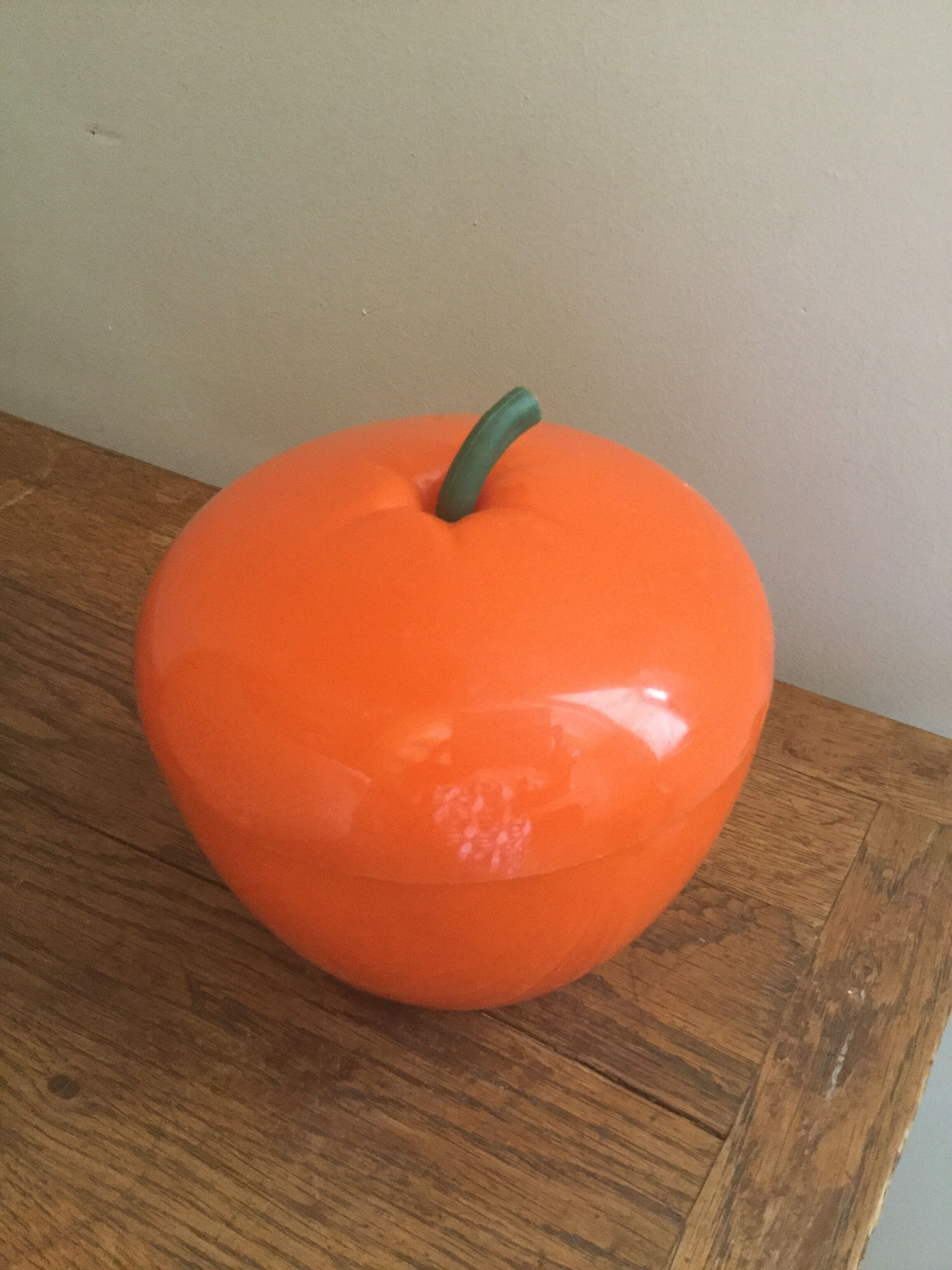 Orange ice bucket 60s
