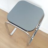 Bauhaus style chrome side table