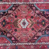 Tapis ancien persan épais en laine noué main 140 x 224 cm