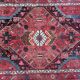 Antique Persian thick wool rug hand knotted 140 x 224 cm