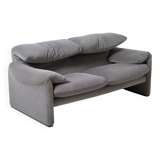Vico Magistretti Maralunga 2 places / loveseat pour Cassina, Italie, années 1980, g