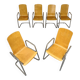 Set of 6 cantilever chairs from the Zumsteg Collection, moulded wood, 1980s.