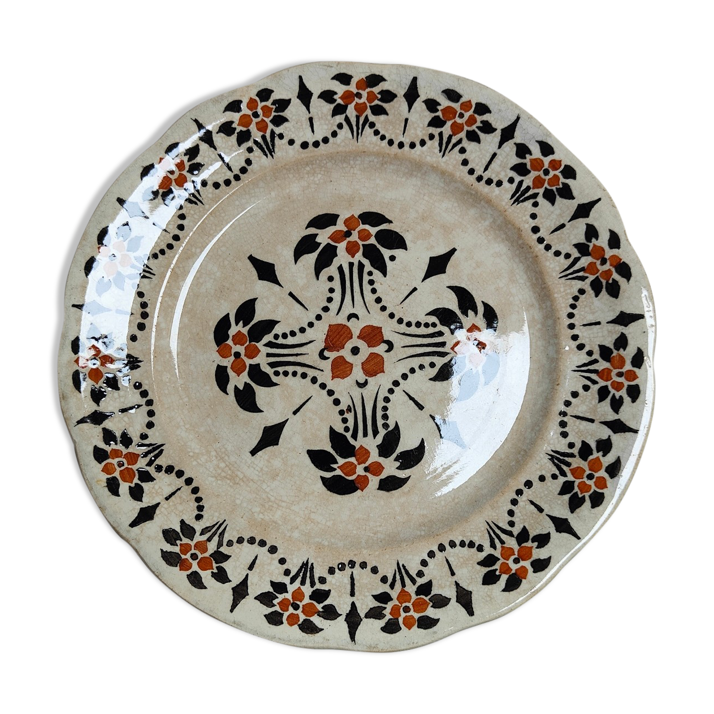 Set of 6 iron earth plates