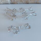 Porte-couteaux chiens en cristal