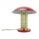 Art deco mushroom lamp made of glass, restored