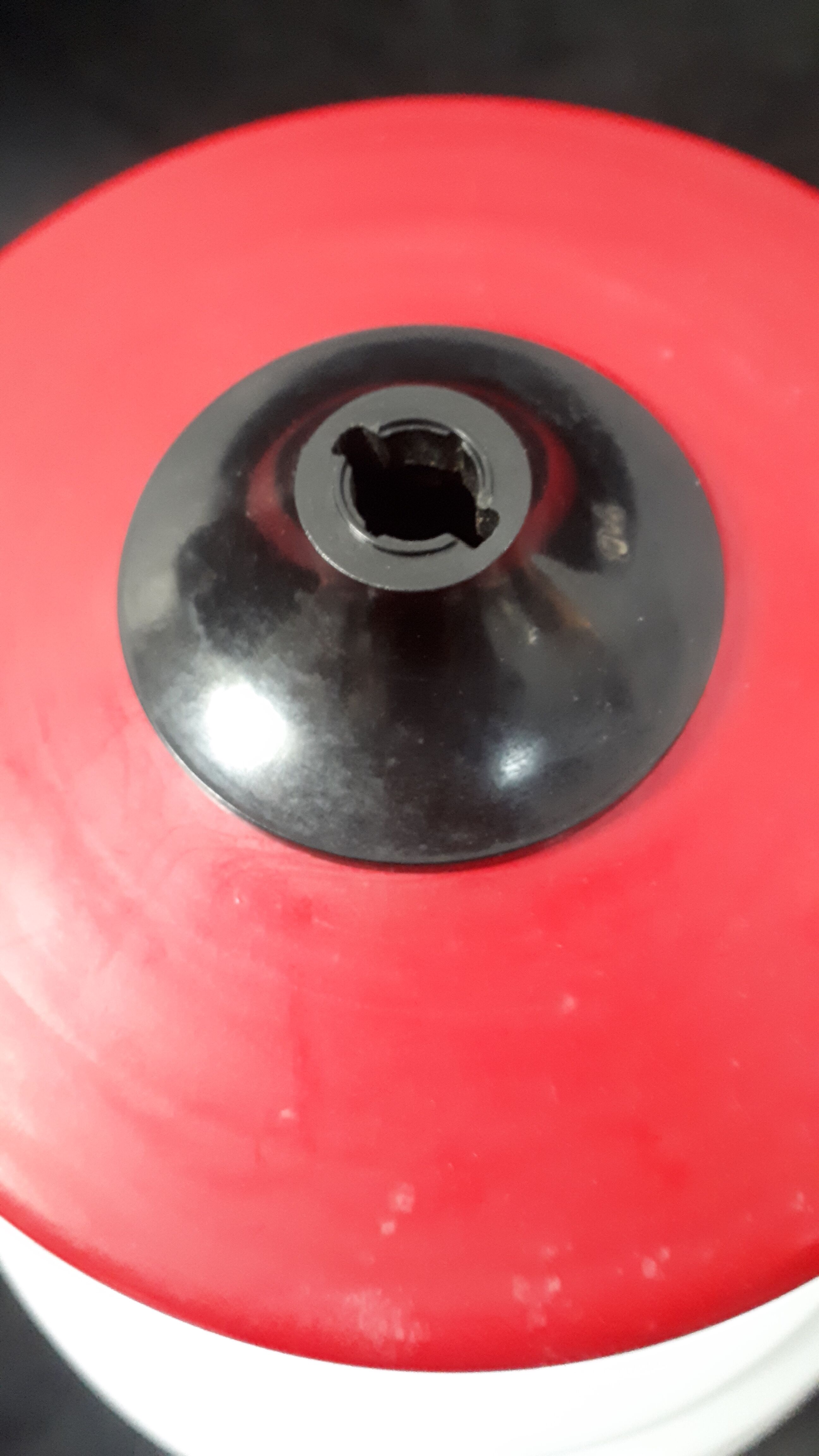 lampshade day lamp suspension glass white opaline vintage red 1970