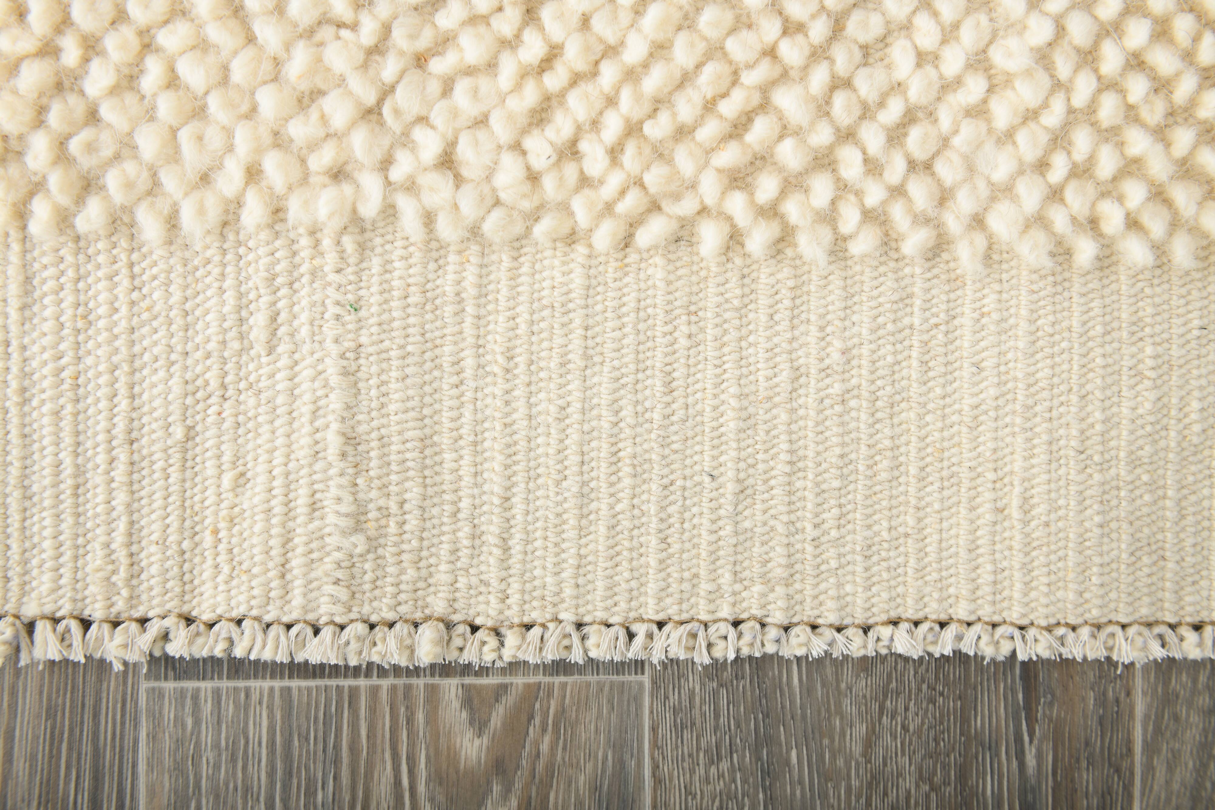 Super Soft Beige & Cream Modern Kilim Rug, 188x298Cm