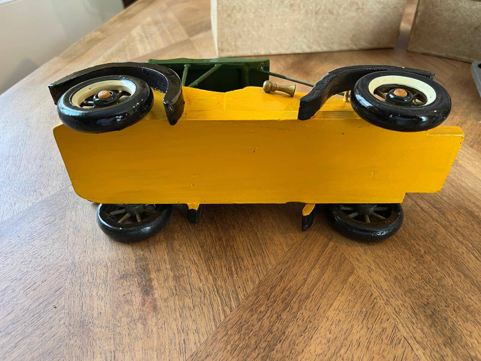 Set of 4 vintage wooden cars
