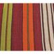 1970s Turkish Hand-Knotted Wool Kilim Flatweave Striped Rug 134x252