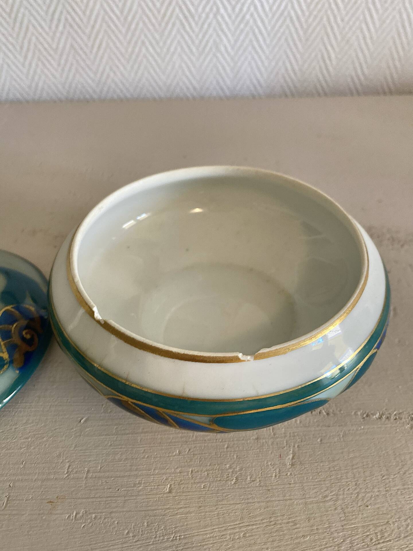 Art Deco bonbonnière by Camille Tharaud from Limoges.