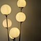 Italian Floor Lamp In Brass, Carrara and Opaline