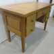 Danish-style blond oak desk